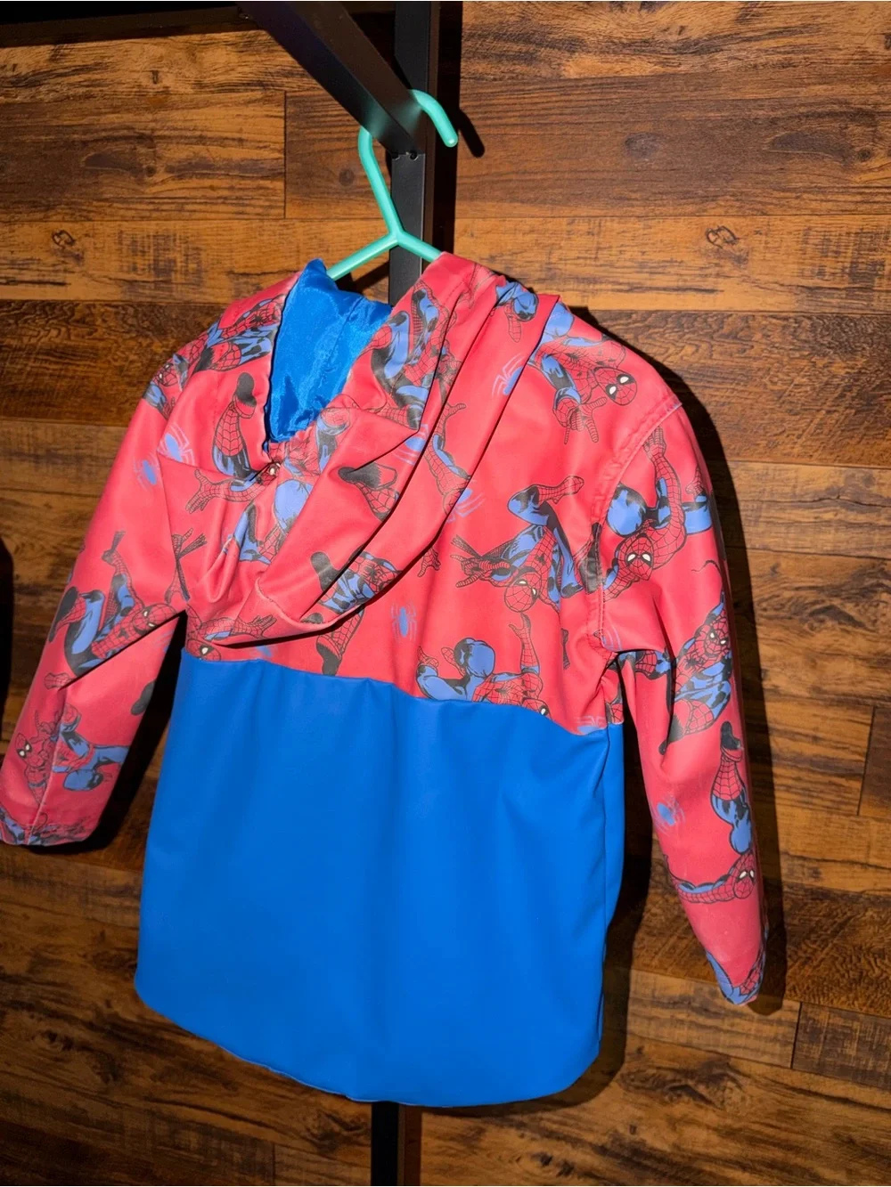 Marvel Spider-Man Pink & Blue Hooded Costume Jacket